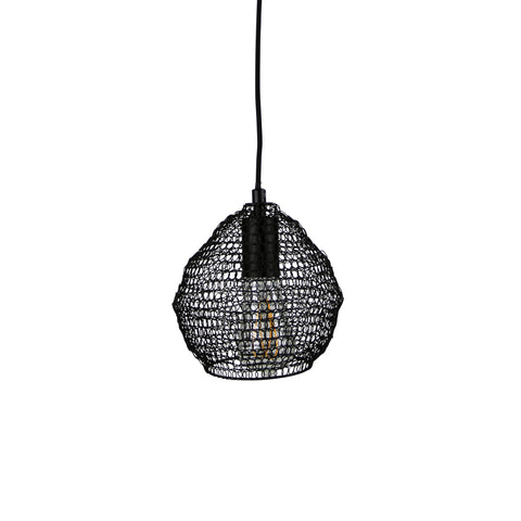 Mudag Metal Meshique Mesh 1lt Pendant Light Black