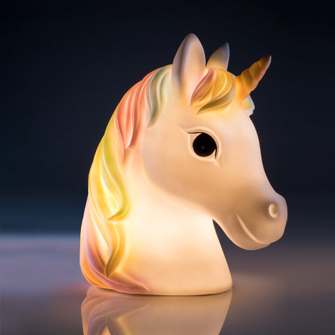 Pretty Unicorn Head LED Night Light Table Lamp