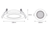 Prime 10w LED Downlight White Tri Colour CCT