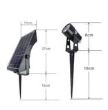 Solar Powered LED Landscaping Garden Spotlight Spike Set