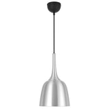 Polk 1lt Metal Pendant Light Brushed Metal