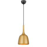 Polk 1lt Metal Pendant Light Brushed Metal