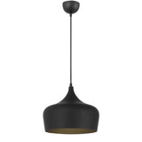 Polk 1lt Metal Pendant Light Brushed Metal