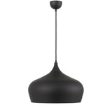 Polk 1lt Metal Pendant Light Brushed Metal