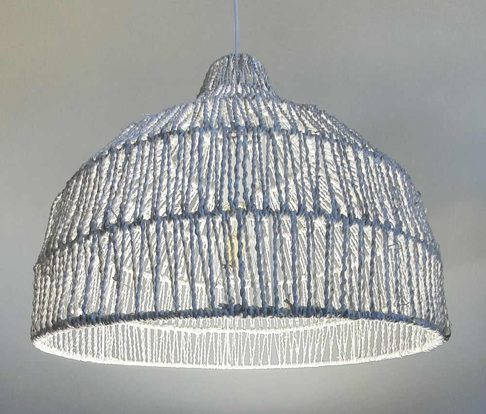 P2120 Rope Rattan Cane 1lt Cord Pendant Light – Roundabout Lighting