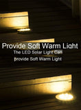 8 Pack LED Solar Pathway Lights Outdoor Solar Ground Lights Warm White