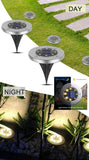 8 Pack LED Solar Pathway Lights Outdoor Solar Ground Lights Warm White