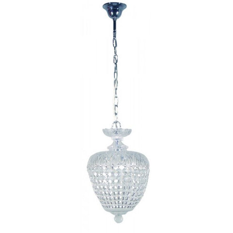 Chopin Crystal Basket Chandelier Chrome/Clear