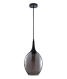 Brote 1lt Teardrop Glass Pendant Light