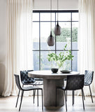 Brote 1lt Teardrop Glass Pendant Light