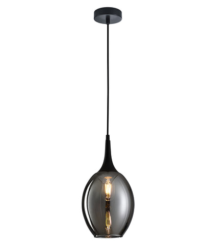 Brote 1lt Teardrop Glass Pendant Light