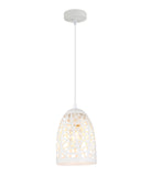 Escama 1lt Iron Cage Ellipse Pendant Light