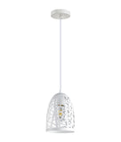 Escama 1lt Iron Cage Ellipse Pendant Light