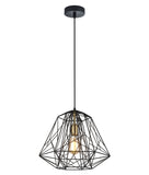 Marte 1lt Metal Cage Pendant Light
