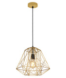 Marte 1lt Metal Cage Pendant Light