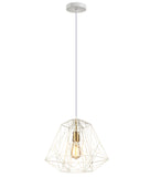 Marte 1lt Metal Cage Pendant Light