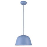 Pastel 1lt Metal Dome Pendant Light