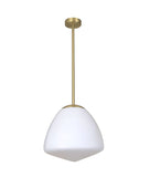 Ciotola 1lt Tipped Dome Opal Matt Frost Glass Pendant Light