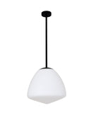 Ciotola 1lt Tipped Dome Opal Matt Frost Glass Pendant Light
