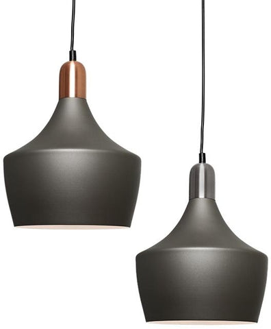 Bevo 1lt Metal Dome Pendant Light