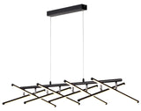 Metrix LED Pendant Light Adjustable Bar Matt Black/Warm White