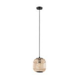 Bordesley Rattan Woven Wood Pendant Light