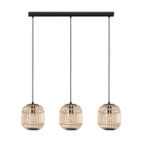 Bordesley Rattan Woven Wood Pendant Light