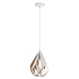 Carlton 1 205mm Geometric Metal Cut Out 1lt Pendant Light