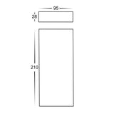 Essil Up/Down LED Tricolour Exterior Wall Light