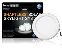 Solar LED Light Tubeless Skylight Round White