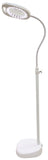 Arch Magnifying Reading LED Table or Floor Craft Lamp White with Tray