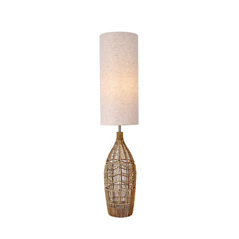 Tilda Natural Hemp Rope Floor Lamp and Shade