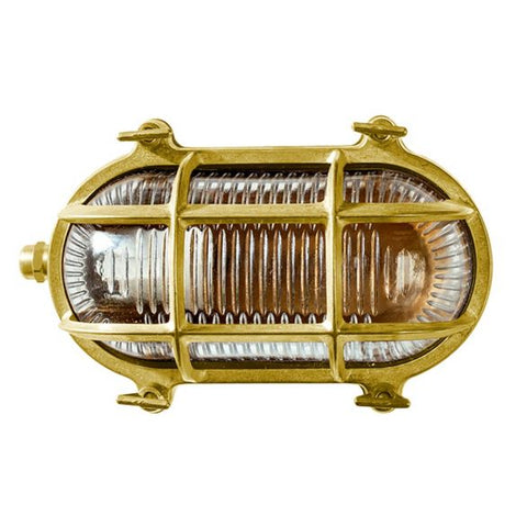 Admiral cage bunker exterior light solid brass