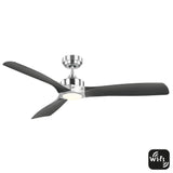 Minota DC 3 Blade ABS 52'' 1320mm Smart Wifi App Remote Ceiling Fan with LED Light