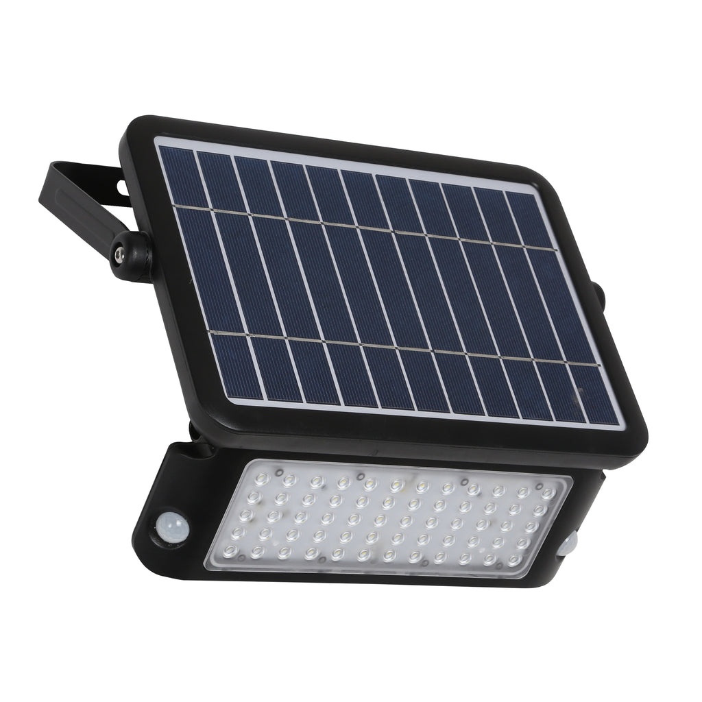 Defender Solar LED Security Sensor Floodlight Black – Roundabout Lighting