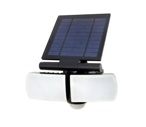 Nexa 2lt Solar LED Security Sensor Floodlight Black