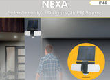 Nexa 2lt Solar LED Security Sensor Floodlight Black