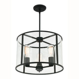 Liverpool Pendant Light Black/Clear
