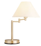 Zoe Swing Arm Touch Lamp with Fabric Shade