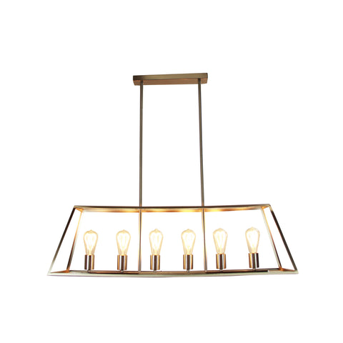 Pendant light store with metal rod