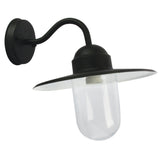 Alley Metal Wall Exterior Light with Clear Glass