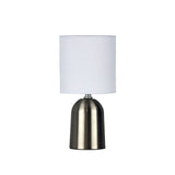 Espen Metal Touch Lamp with Fabric Drum Shade