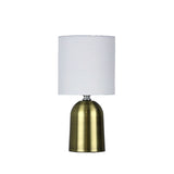 Espen Metal Touch Lamp with Fabric Drum Shade