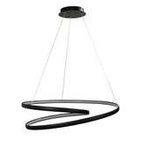 Infinity 70cm 50w LED Hanging Round Twist Halo Ring Pendant Light