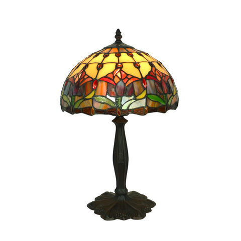 Red Tulip Lead Light Table Lamp