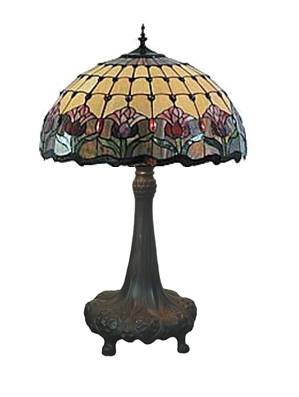 Leaded glass shop lamps
