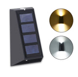 Solar Powered 1.5W LED Up/Down Outdoor Wall Light (2 Pack)