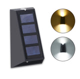 Solar Powered 1.5W LED Up/Down Outdoor Wall Light (2 Pack)