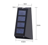 Solar Powered 1.5W LED Up/Down Outdoor Wall Light (2 Pack)