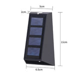 Solar Powered 1.5W LED Up/Down Outdoor Wall Light (2 Pack)